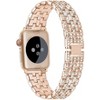 Worryfree Gadgets Metal Bling Fashion Band for Apple Watch 38/40/41mm, 42/44/45mm iWatch Band Series 8 7 6 5 4 3 2 1 & SE - image 3 of 3