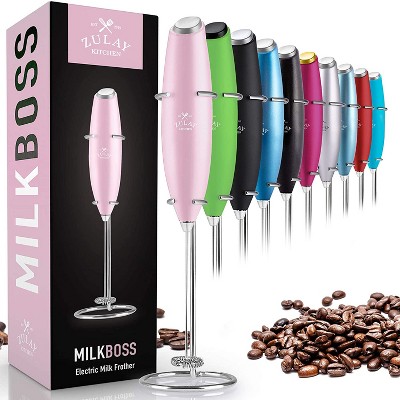 Milk Frother Electric Foam Maker for Cappuccino Latte Hot Chocolate Egg & Milk Frother Handheld Whisk Mixer Stirrer Egg Beater 