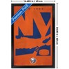 Trends International NHL New York Islanders - Logo 25 Framed Wall Poster Prints - 3 of 4