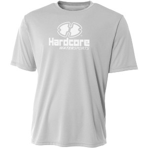 Hardcore Men's Short Sleeve Rash Guard Surf Shirt - Relaxed Fit Swimwear Designed for Combined Comfort and Performance - 1 of 4