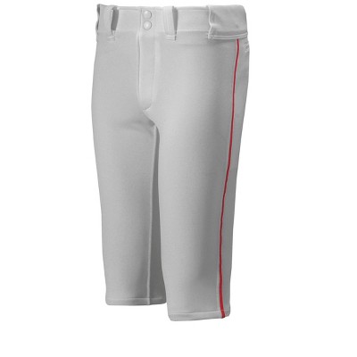 Mizuno Youth Premier Short Piped Baseball Pant Boys Size Small In Color  Grey-red (9110) : Target