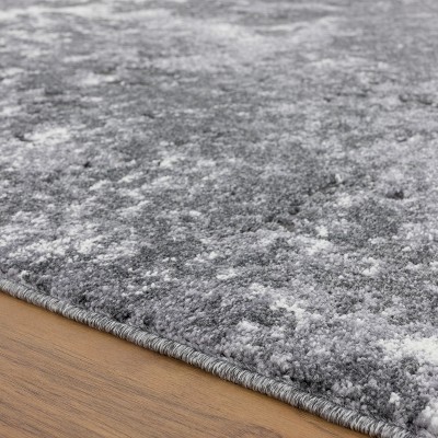 Abstract Splendor Easy-Care Gray Synthetic 8' x 10' Area Rug
