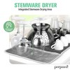 Prepara Drydock Deluxe 2-in-1 Kitchen Towel & Drying Mat with Stemware Dryer, Antibacterial, High Absorbency Cleaning Essential (14" x 21") - 4 of 4