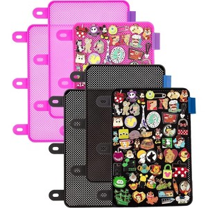 Enamel Pin Display Pages (6 PK) - Display and Trade Your Disney Collectible Pins in Any 3-Ring Binder - Pages Lay Flat with Pinbacks and NO Sagging! - 1 of 4