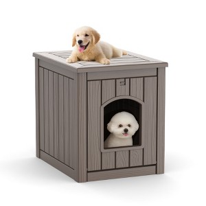 Gulches Cat Litter Box Furniture Enclosure Easy Assembly and Clean, Fits 12.5"W×21"D Litter Boxes, 7.5"×9" Door, Odor-Minimizing - 1 of 4