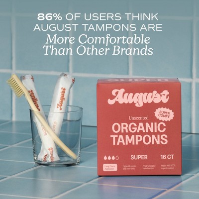 Its August Organic Super Tampons - 16ct