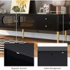 TV Stand for Up to 80 Inch TV, Modern Television Table, Center Media Console, Entertainment Center, with 2 Drawers TV Stand Console for Living Room - 4 of 4