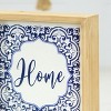 VIP Metal 7 in. Blue Home DaMask Style Sign - 4 of 4