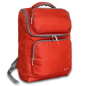 J World Elemental Laptop 18" Backpack - Orange: Air Mesh Cushioned, Gender Neutral, School & Travel Ready