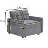 Sofa bed chair 3 in 1 convertible, recliner, single recliner, suitable for small Spaces with adjustable back - 4 of 4