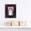 Pavilion Gift Company - Brown Tabby - Pawcasso - 3.5" x 5" Framed Canvas - Wall Sign Panels - 4 of 4