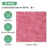 Unique Bargains Cotton Waterproof Translucent Flexible Flower Wrapping Paper 96 Pcs - 3 of 4