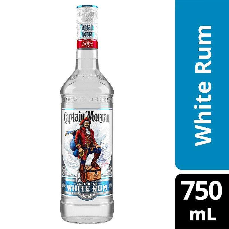 Captain Morgan White Rum - 750ml Bottle, 1 of 9