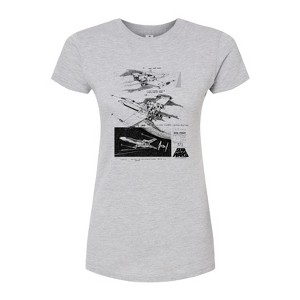 Women's - Star Wars - Xwing Concept Fitted Graphic T-Shirt - 1 of 2