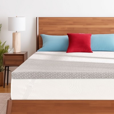 Subrtex 2" Gel Memory Foam Mattress Topper with Soft Removable Cover