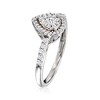 Ross-Simons 0.40 ct. t.w. Diamond Pear-Shaped Cluster Ring in Sterling Silver Size 5 - 3 of 4