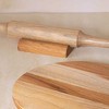 Gulches Natural Round Teak Wood 12 Inch Decorative Bowls 2 Pack - 2 of 4