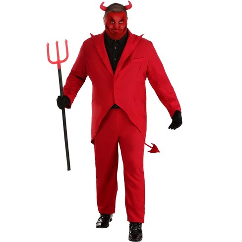 Halloweencostumes.com 5x Men Plus Size Red Suit Devil Costume For Men ...