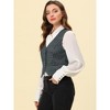Allegra K Women's Steampunk Dressy Sleeveless Versatile Racerback Suit Vests - 3 of 4