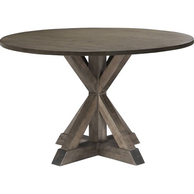 Alfred Round Reclaimed Wood Rustic Dining Table
