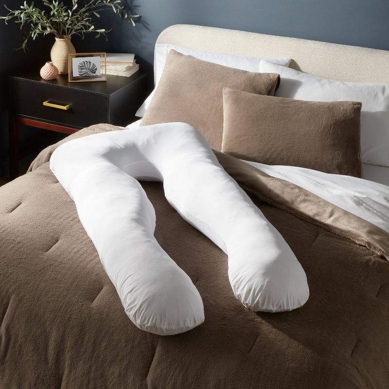 Cool Touch Pregnancy U-Shaped Body Pillow White - Threshold&#8482;, 3 of 5