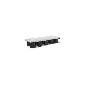 Meridian Furniture,Pavilion Boucle Fabric Bench - 1 of 4