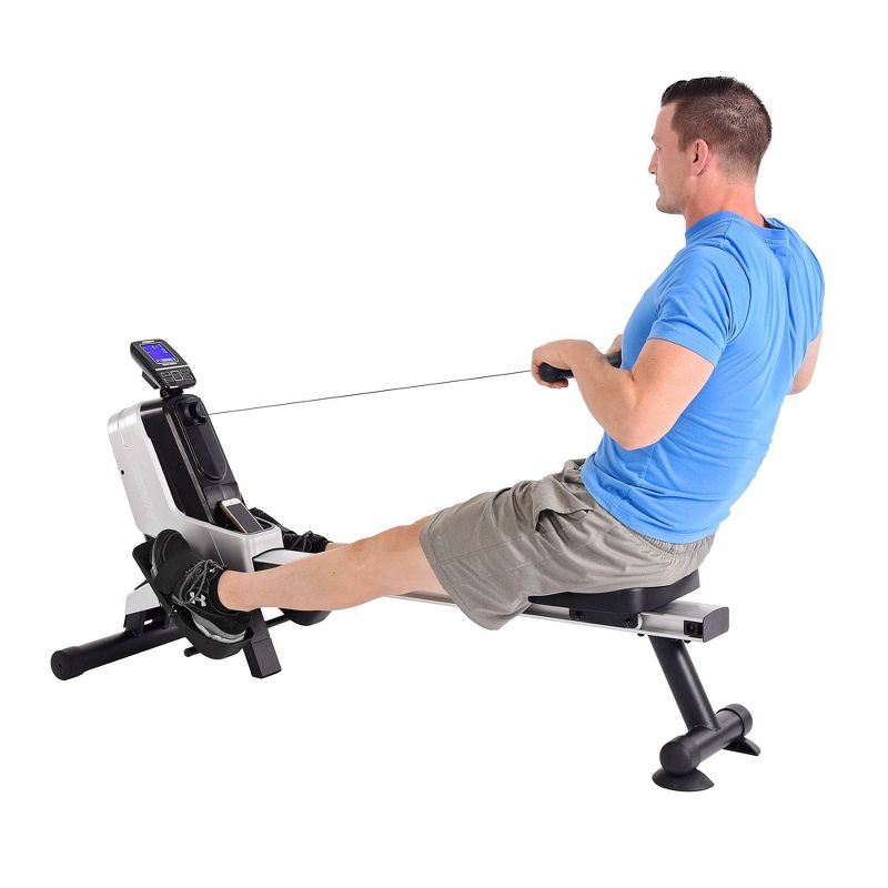 Stamina Magnetic Rowing Exercise Machine 1130 with Heart Rate Strap + Mat, 3 of 7