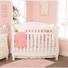 Everyday Kids 2-Pack Girls Fitted Crib Sheets – 100% Cotton Jersey, Precious Moments Print and Solid Pink – Fits Standard Crib Mattress (28” x 52”) - 2 of 4