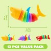 Joyfy 12Pcs Sensory Slug Fidget Toys for Kids, Marine Animals Stress ...