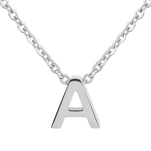 ELYA Women's Polished Initial Stainless Steel Necklace - ELYA - 1 of 4