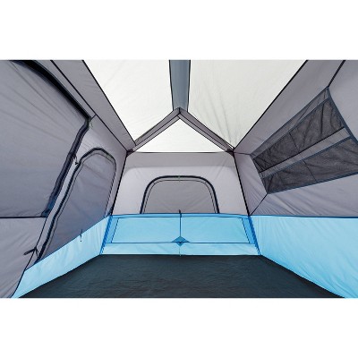 Core 6-Person Blue and Gray Four Season Cabin Tent with LED Lights