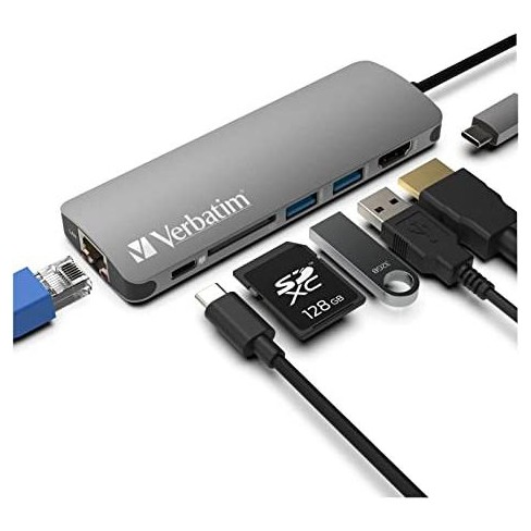 Adaptateur multiport USB C Hub, Dongle USB-C 9 en 1 Dock Mac