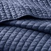 Sapphtopaz Comforter Set Bedding Quilt Set Simple Solid Color Reversible Quilt Set - 2 of 4