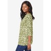 Jessica London Women's Plus Size Stretch Cotton Boatneck Tunic - 4 of 4