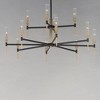 Maxim Lighting Flambeau 12 - Light Chandelier in  Black/Antique Brass - 4 of 4