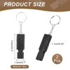 Unique Bargains Outdoor Camping Hiking Fishing Rescue Signaling Alloy Keychain Whistles 2 Pcs - 2 of 3