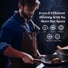 Alva Forest 12” Carbon Steel Wok, Pre-Seasoned with Natural Mineral Oil, Natural Nonstick, Compatible with All Stovetops & Induction Safe - 3 of 4