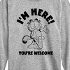 Boys' - Garfield - I'm Here Youre Welcome Long Sleeve Graphic T-Shirt - 2 of 4