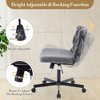 Space-Saving 360° Swivel Home Office & Makeup Chair - Ergonomic Task Chair for Most Desks - 2 of 4
