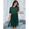 Whizmax Women's Tassel Dress Casual Summer Dress Short Sleeve Fringe Hem Dresses Party Concert Outfits for Women - 2 of 4