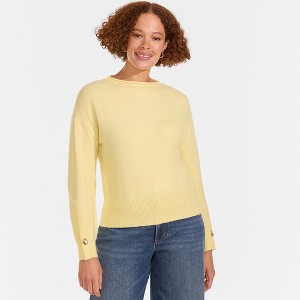 Lands' End Women's Cashmere Turtleneck Sweater - 1 of 4