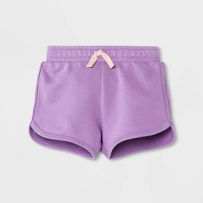 Image of Baby Dolphin Hem Knit Shorts - Cat & Jack™ Light Purple Newborn