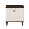25.5" Carena Nightstand White and Brown Finish - Acme Furniture: Elegant Bedroom Storage, No Assembly Required - 4 of 4