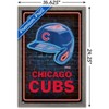 Trends International MLB Chicago Cubs - Neon Helmet 23 Framed Wall Poster Prints - image 3 of 4