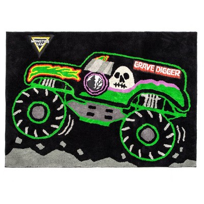 3'6"x4'6" Monster Jam Accent Rug