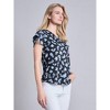 Jones New York Double Flutter Sleeve V-Neck Top - 2 of 3