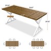 Dyonery 70.8 Inch Industrial Dining Table for 6-8 ¨C Solid Wood Top with Metal Frame, Rectangular Kitchen & Dining Room Table - 2 of 4