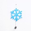 LuxenHome 3-Piece Snowflake Holiday Decoration Set with Battery-Operated Lights Clear - 4 of 4