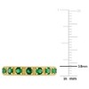 EVERLY JEWELRY |Sterling Silver 2.4 CT TGW Blue Cubic Zirconia Eternity Ring - 4 of 4