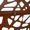 Grungis Matrix Metal Decorative Patio Screens,Freestanding Privacy Fence Panels in Web Pattern for Deck Balcony Patio,76" H×48" W - 3 of 4